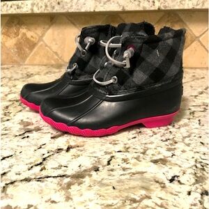 Kids Sperry saltwater rain boots